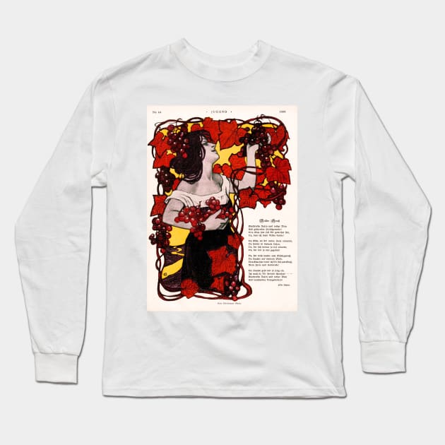 Jugend, 1898 Long Sleeve T-Shirt by WAITE-SMITH VINTAGE ART